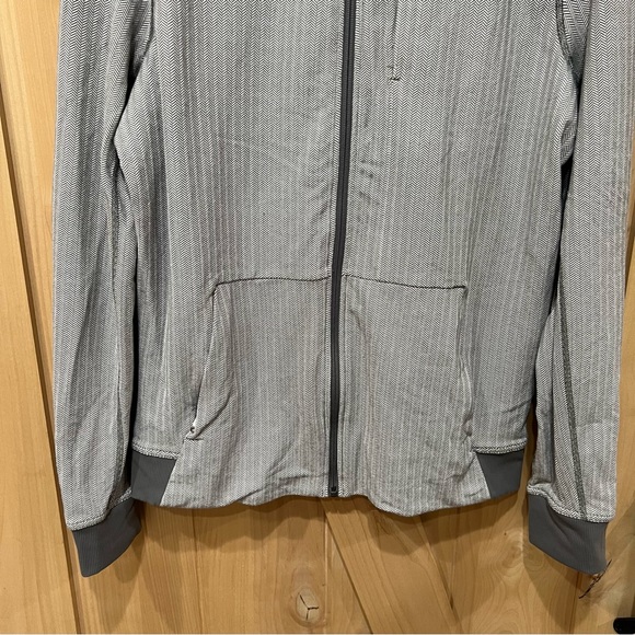 Lululemon PrePost Jacket Size Large  Heathered Herringbone Gray - Picture 3 of 14